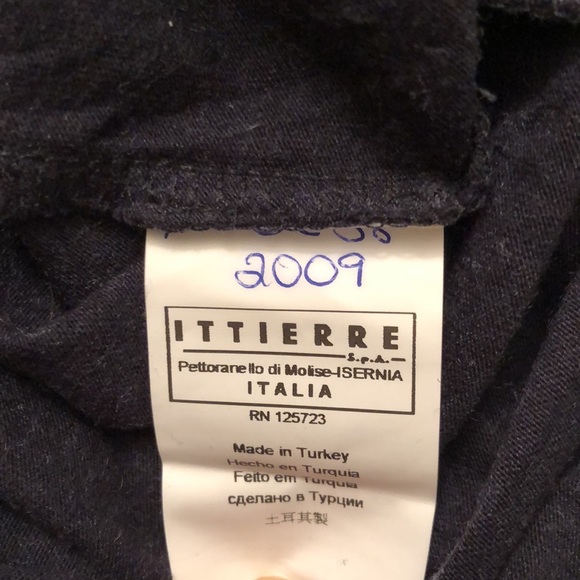 EUC GF Ferre Dark Blue Long Sleeve Collared Shirt with Embroidery - Picture 5 of 8